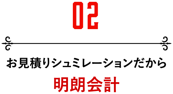 お見積りシュミレーションだから明瞭会計